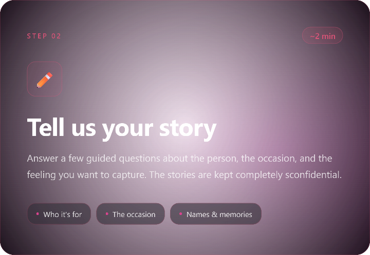 2 - Tell your story